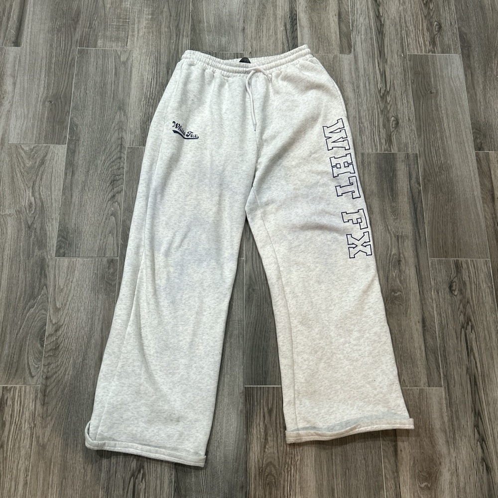 White Fox Boutique Gray Wide Leg Pants